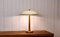 Lampada da tavolo moderna in ottone e quercia di Erik Tidstrand per Nordiska Kompaniet, Svezia, anni '40, Immagine 1