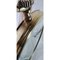 Espejo de pared estilo reloj de bolsillo decorativo de latón y bronce, Imagen 7