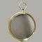 Espejo de pared estilo reloj de bolsillo decorativo de latón y bronce, Imagen 8