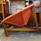 Grande Chaise Mid-Century Fleur Rose et Jaune en Fibre de Verre / Marguerite sur Trépied en Bois, 1960s 10