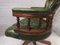 Chaise Captains Vintage en Cuir Vert 10