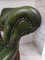 Chaise Captains Vintage en Cuir Vert 11
