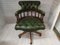 Chaise Captains Vintage en Cuir Vert 2