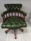 Chaise Captains Vintage en Cuir Vert 4
