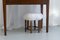 Sechseckiger dänischer Vintage Hocker mit Lammwolle, 1930er 18