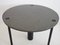 Round Dining Table in Black Lacquered Metal and Granite Top, 1970s 4
