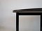 Round Dining Table in Black Lacquered Metal and Granite Top, 1970s 9