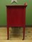 Circus-Themed Painted Red Washstand Cabinet with Star on Top, 1890s 17
