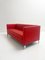 Vintage Red 3-Seater Sofa from Walter Knoll / Wilhelm Knoll 3
