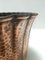 Round Embossed Copper Cachepot or Vase in the style of Egidio Casagrande, Italy, 1950s 10