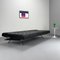 Sofá cama Constanze de cuero negro de Johannes Spalt para Wittmann, Vienna, años 60, Imagen 6