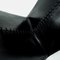 First Edition Ed Archer Chairs in Black Leather and Aluminium by Philippe Starck for Aleph, 1987, Set of 8, Image 8