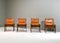 Monk Chairs in Cognac Tan Leather attributed to Afra & Tobia Scarpa for Molteni, Italy, 1974, Set of 4 2