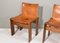 Monk Chairs in Cognac Tan Leather attributed to Afra & Tobia Scarpa for Molteni, Italy, 1974, Set of 4 9