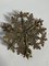 Italian Floral Ceiling Light in Gilt Toleware from Banci Firenze, 1960s 8
