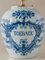 Oud Delft Delft Blue Tobacco Jar Table Lamp, New Pleated Shade, Image 2