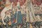 Large Vintage Lady and the Unicorn Wall Hanging Woven Tapestry, Image 4
