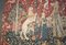 Large Vintage Lady and the Unicorn Wall Hanging Woven Tapestry, Image 6
