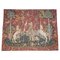 Large Vintage Lady and the Unicorn Wall Hanging Woven Tapestry, Image 1