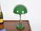 Bauhaus Adjustable Green Table Lamp in Chrome and Enameled Metal, Italy, 1940s 13