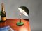 Bauhaus Adjustable Green Table Lamp in Chrome and Enameled Metal, Italy, 1940s 11