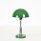 Bauhaus Adjustable Green Table Lamp in Chrome and Enameled Metal, Italy, 1940s 4