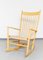 Vintage Rocking Chair J16 by Hans J. Wegner for Kvist Møbler 1