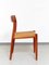 Teak Dining Chairs No. 77 by Niels O. Møller Moller for J.L.Møller, Set of 6 2