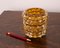 Italian Murano Glass Vase with Gold Leaf, Image 8
