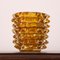 Italian Murano Glass Vase with Gold Leaf, Image 3