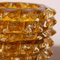 Italian Murano Glass Vase with Gold Leaf, Image 9