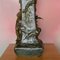Antique French Spelter Neptune Clock and Vases by L & F Moreau, Set of 3 21