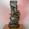 Antique French Spelter Neptune Clock and Vases by L & F Moreau 19