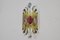 Lámpara de pared brutalista italiana Mid-Century de cristal de Murano de Longobard para Poliarte, años 80, Imagen 2