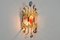 Lámpara de pared brutalista italiana Mid-Century de cristal de Murano de Longobard para Poliarte, años 80, Imagen 5