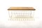 Scandinavian Wall Shelf in Elm and White Metal, 1960, Image 3
