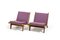 GE-375 Sessel aus Eiche von Hans J. Wegner für Getama, 1960er, 2er Set 1