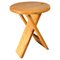 Französischer Klapphocker aus Holz von Adrian Reed, 1970 1
