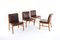 Japanese Chairs from Hita Kogei Nikko, 1980s, Set of 4 1