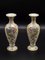 1899 Art Nouveau Plateelbakkerij Zuid-Holland Gouda Violetta Vases, Pair, Set of 2, Image 1
