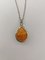 Vintage Baltic Amber with Silver Pendant and Chain 5