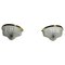 French Art Deco Brass and Aluminium Sconces, France, 1940s, Set of 2 1