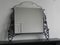 Art Deco Mirror with Faceted Glass in a Steel Frame 5