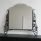 Art Deco Mirror with Faceted Glass in a Steel Frame 3