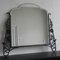 Art Deco Mirror with Faceted Glass in a Steel Frame 2