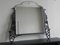 Art Deco Mirror with Faceted Glass in a Steel Frame, Image 1