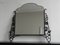 Specchio Art Déco con vetro sfaccettato e cornice in acciaio, Immagine 4