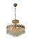 Lustre Style Empire en Cristal, Europe Centrale, 1950s 1