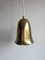 Scandinavian Modern Brass Pendant with Perforated Shade from Borens, Sweden, 1960s 3