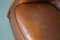 Vintage Dutch Cognac Leather Club Chair 8